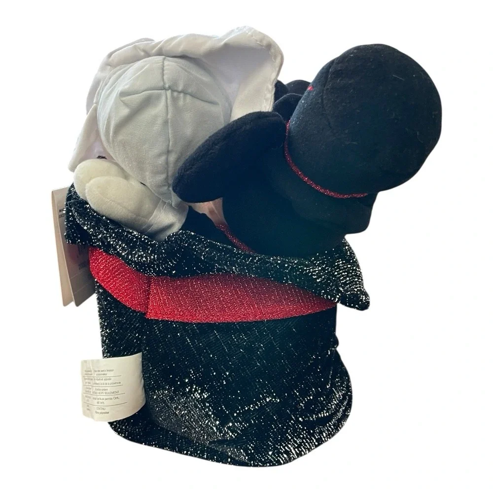 Walt Disney 2000 Millennium Bean Bag Mickey, Donald & Goofy In Hat Plush‎ Set
